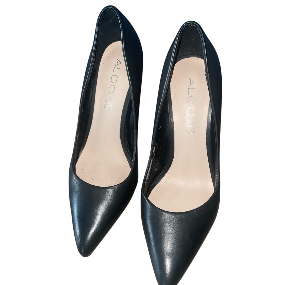 ALDO Classic Black Pump Stiletto Heel - Picture 2 of 8